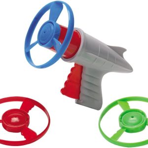 Schylling Lunar Launcher - Retro Launching Toy - Shoots Colorful Disks Horizontally and Vertically - Includes Launcher and Three Disks - Ages 6 and Up